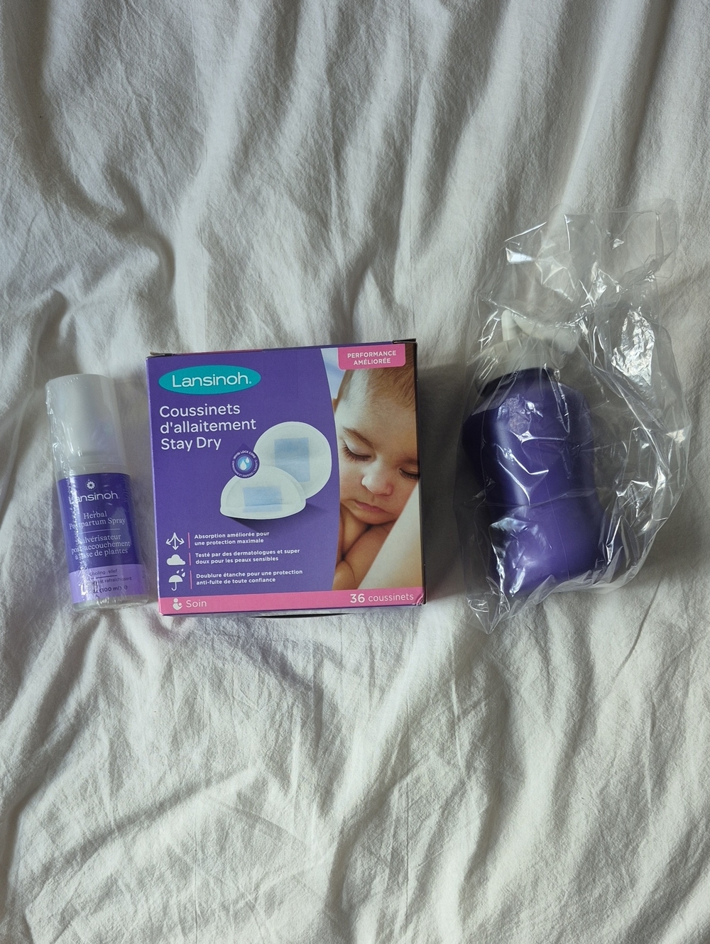 Lansinoh Nursing Pads Kit with Purple Pumping Accessory